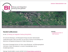 Tablet Screenshot of bi-integrationszentrum.de